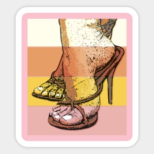 woman feet Sticker